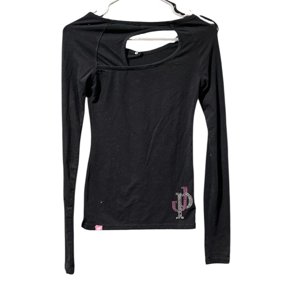 Joshua Perets Long Sleeve Top – Vintage, Gem Detail, Size XS - Picture 2 of 7